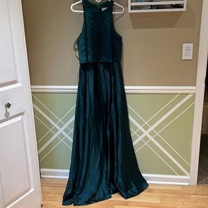 Emerald green revelry bridesmaid dress